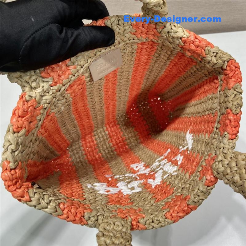 Pra*a raffia tote bag