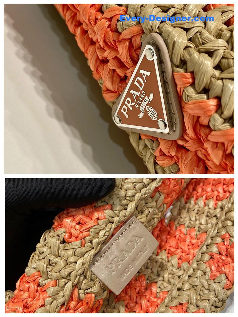 Pra*a raffia tote bag