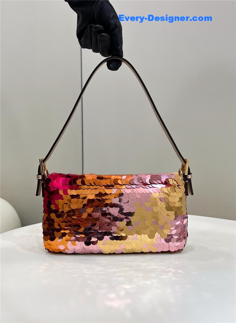 F**di sequin baguette bag