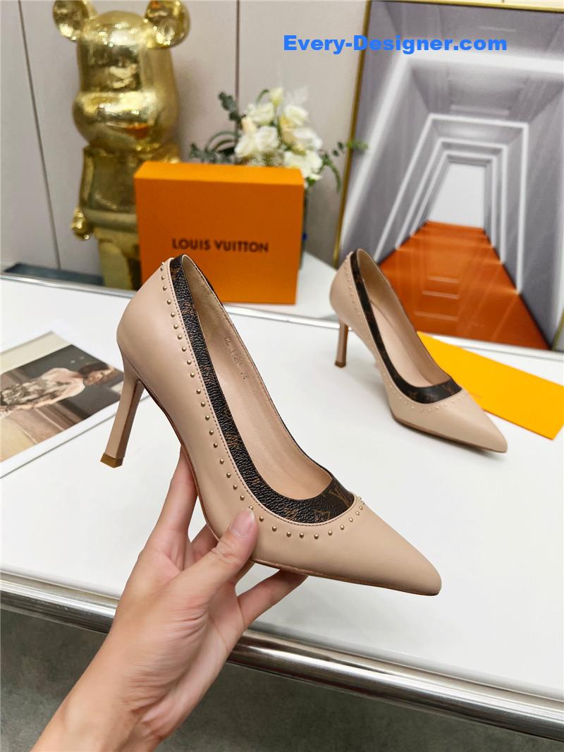 l0vis Vvtt0n lv logo leather shoes