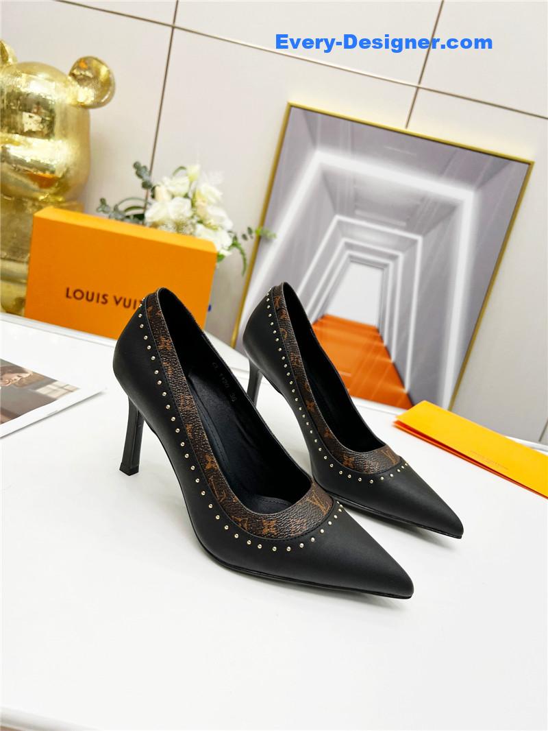 l0vis Vvtt0n lv logo leather shoes