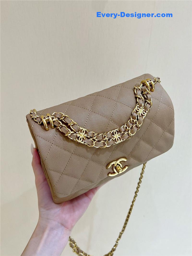 Ch**el leather cf shoulder bag