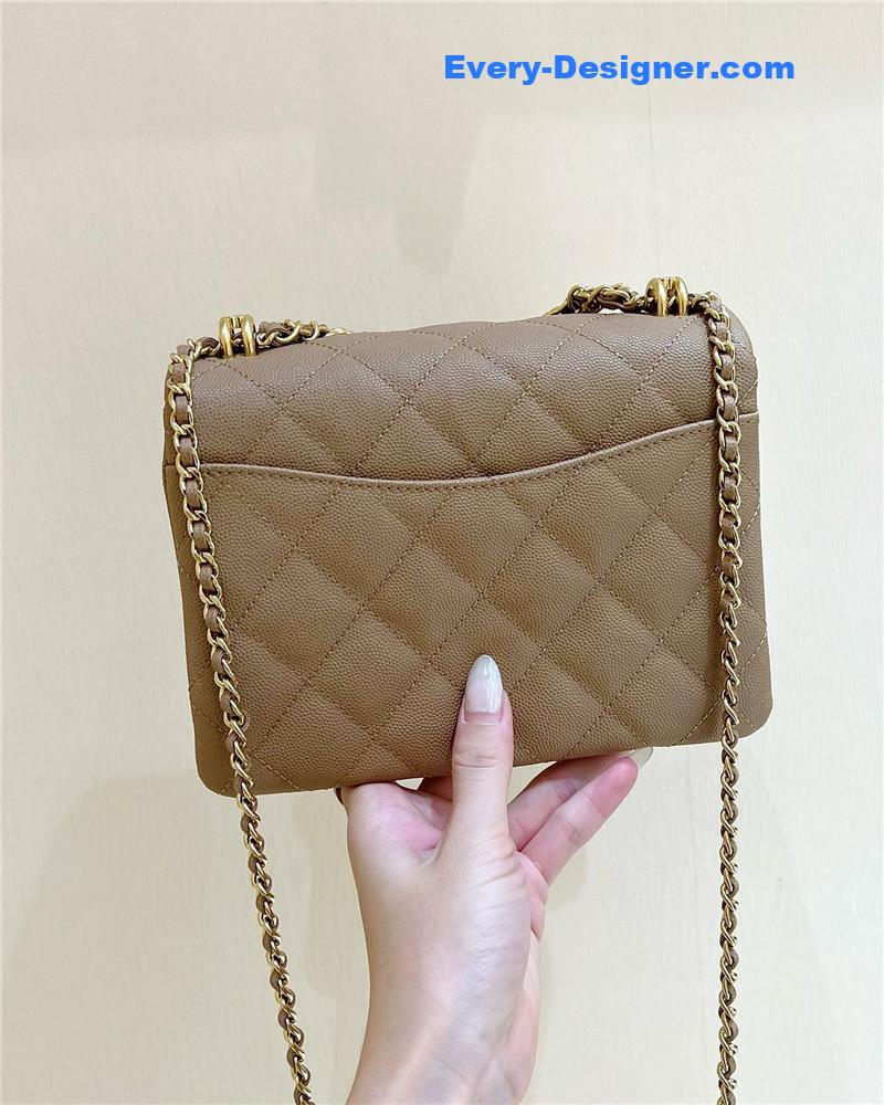 Ch**el leather cf shoulder bag