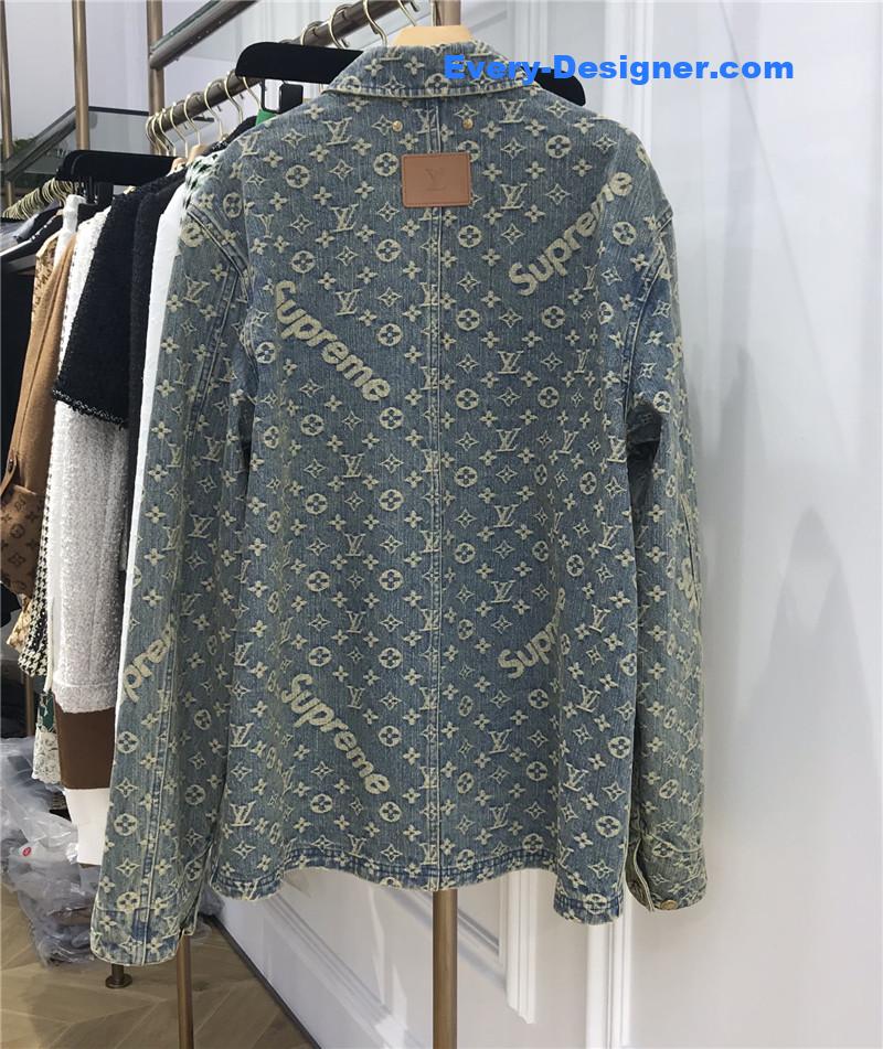 l0vis Vvtt0n lv jacquard denim jacket