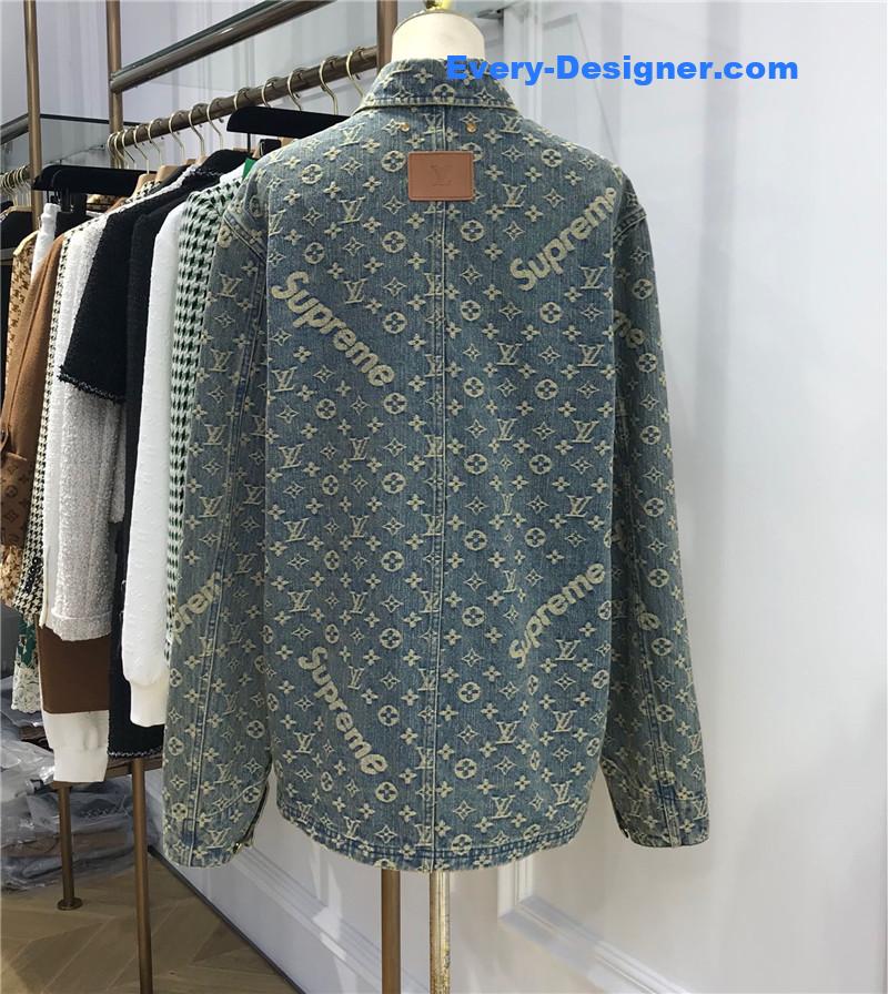 l0vis Vvtt0n lv jacquard denim jacket