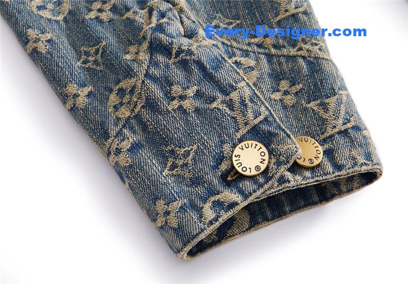 l0vis Vvtt0n lv jacquard denim jacket