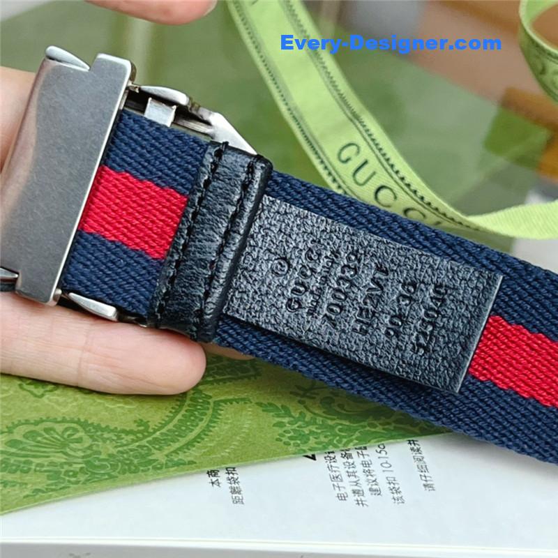 Gvc*1 webbing belt with rectangular buckle