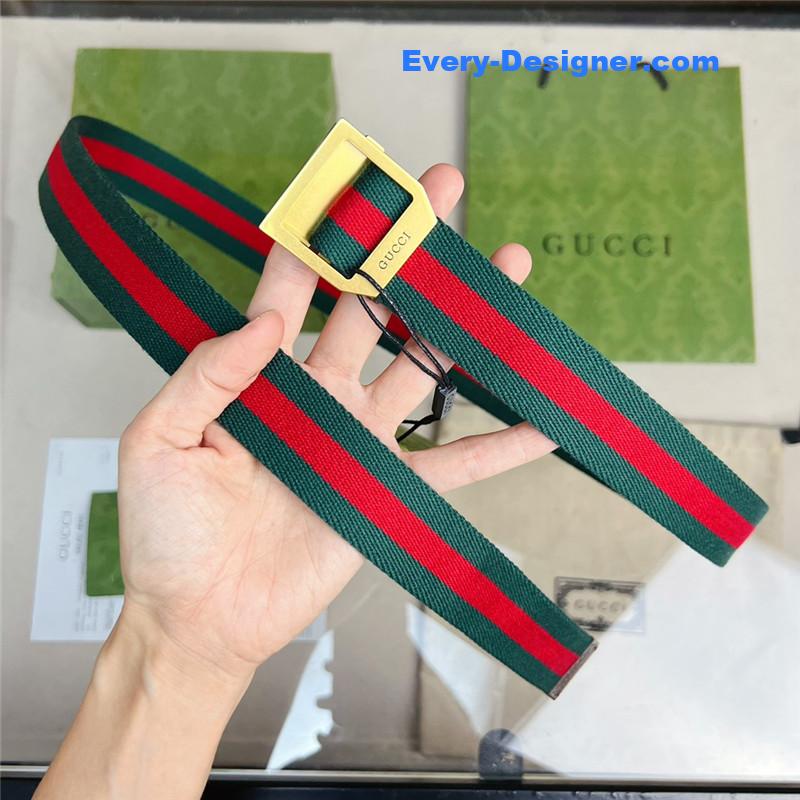 Gvc*1 webbing belt with rectangular buckle