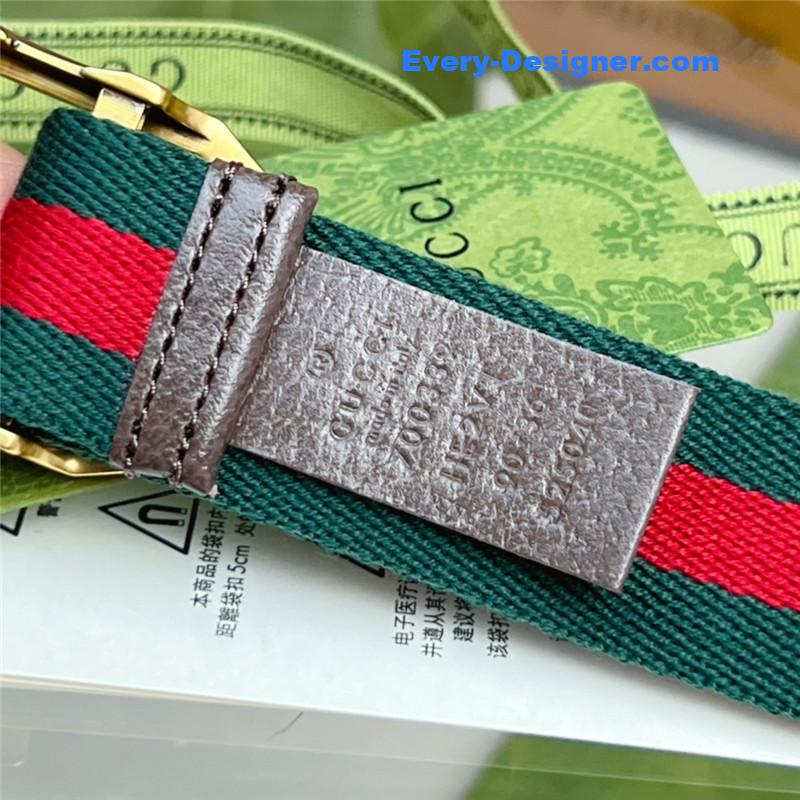 Gvc*1 webbing belt with rectangular buckle