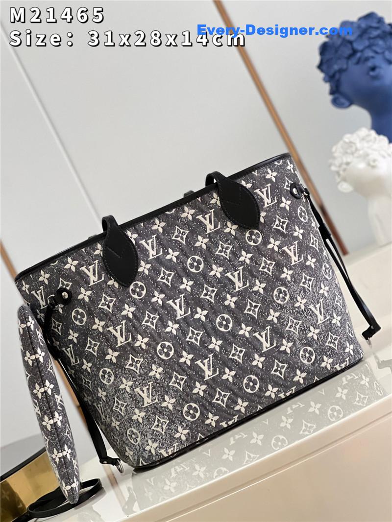 l0vis Vvtt0n neverfull pm denim shopping bag