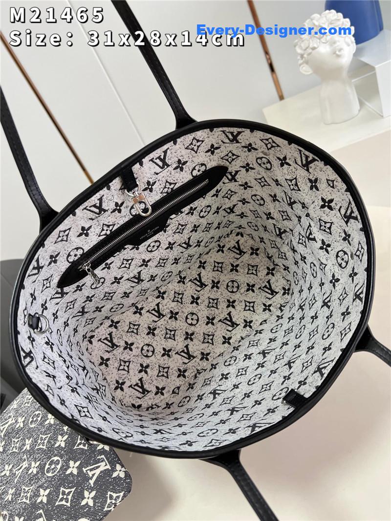 l0vis Vvtt0n neverfull pm denim shopping bag