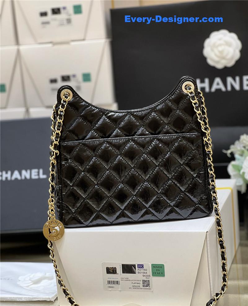 Ch**el number 5 gold coin tag hobo bag