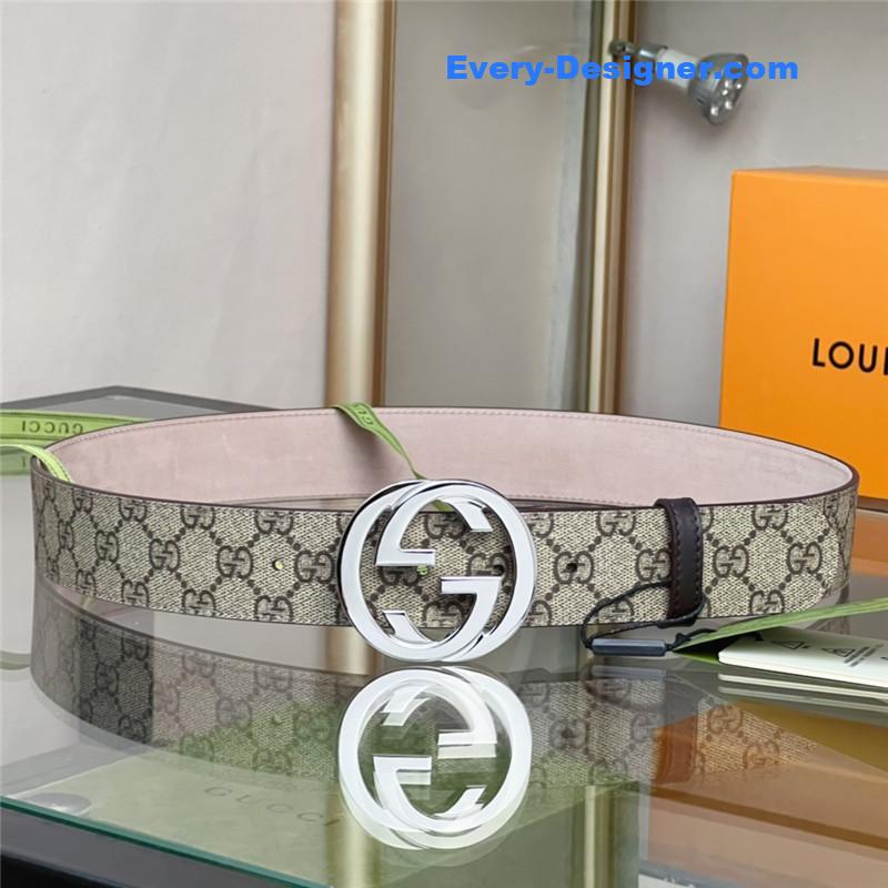 Gvc*1 beige gg svp*me canvas belt