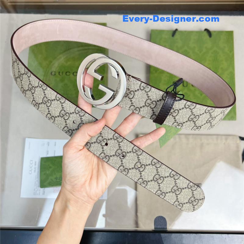 Gvc*1 beige gg svp*me canvas belt