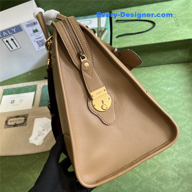 Gucci striped web tote