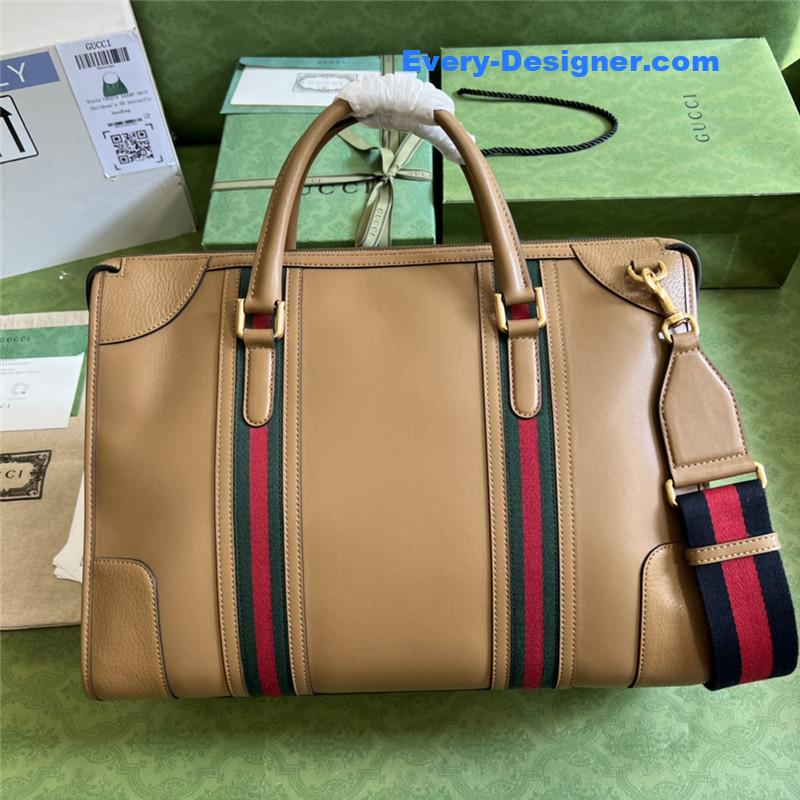 Gucci striped web tote