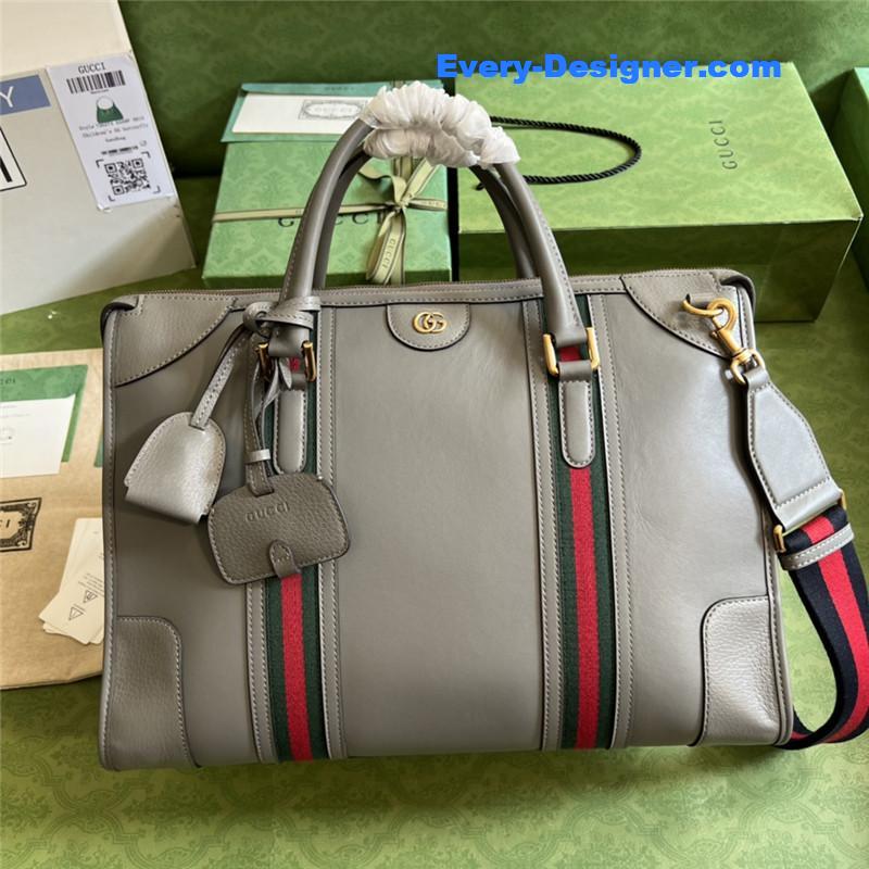 Gucci striped web tote