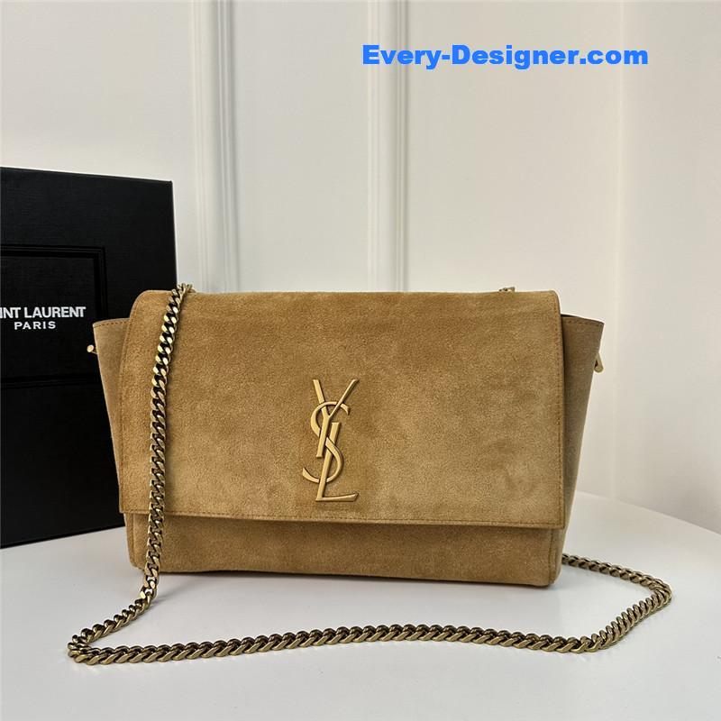 Y51 kate logo suede chain bag