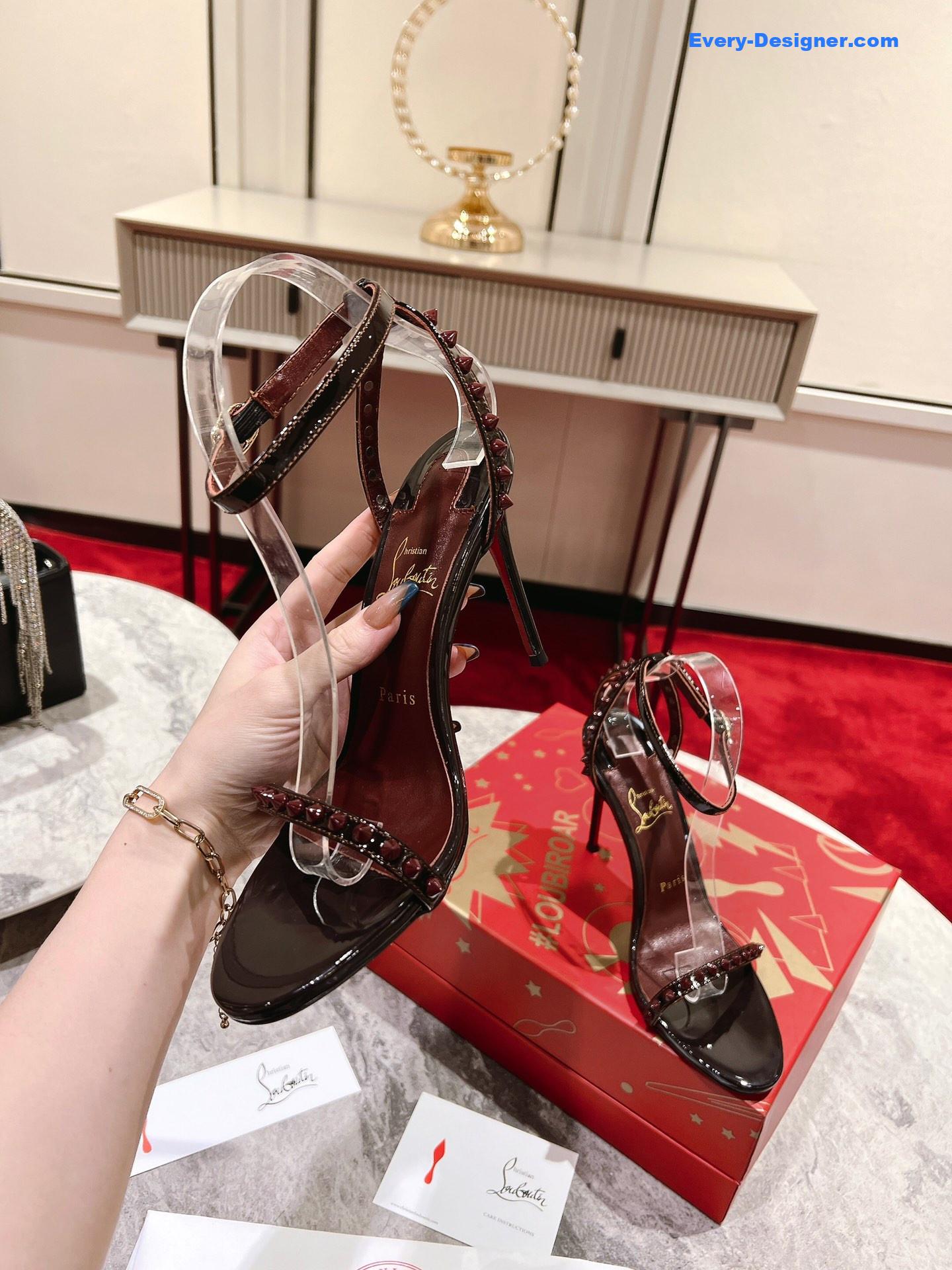 Chr1st1an louboutin spiked strappy sandals