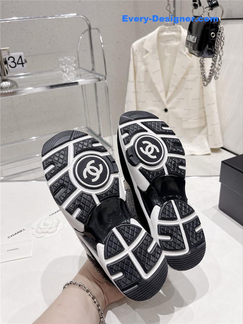 Ch**el logo casual sneakers womens