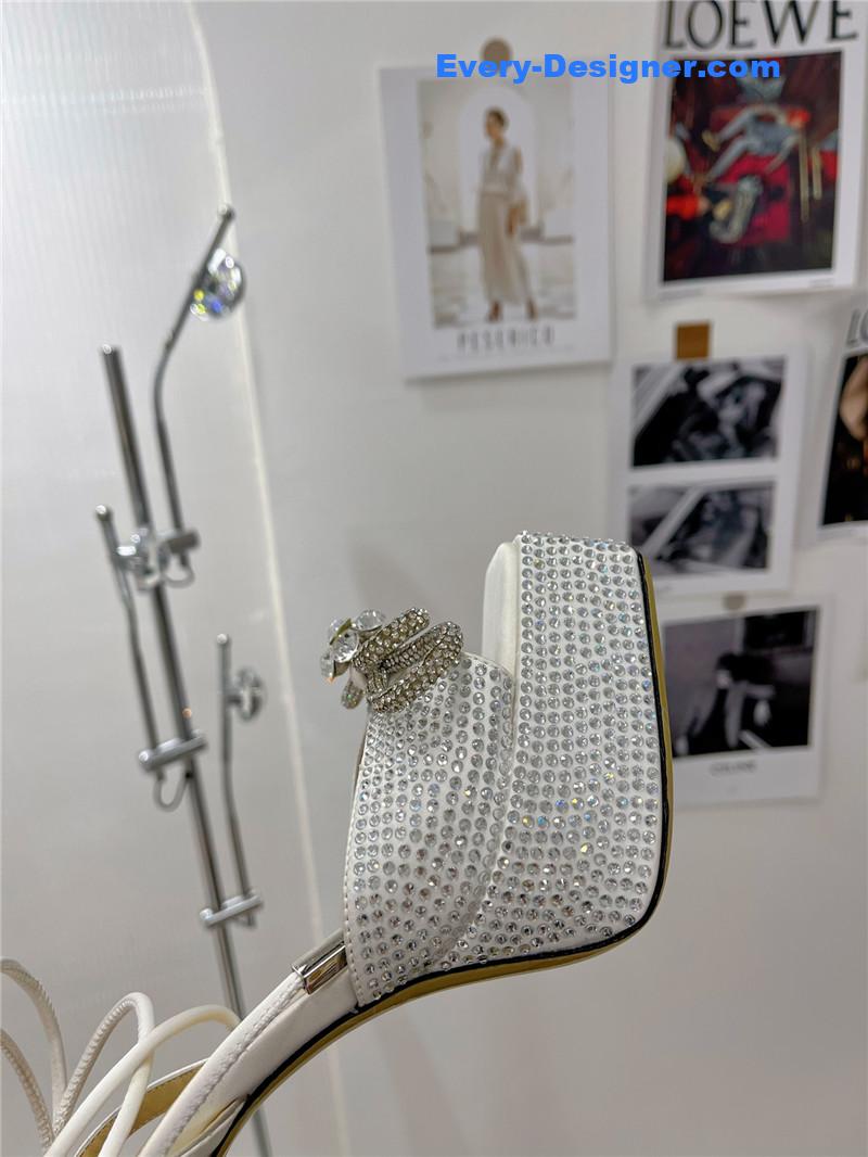 &   bow high-heeled sandals