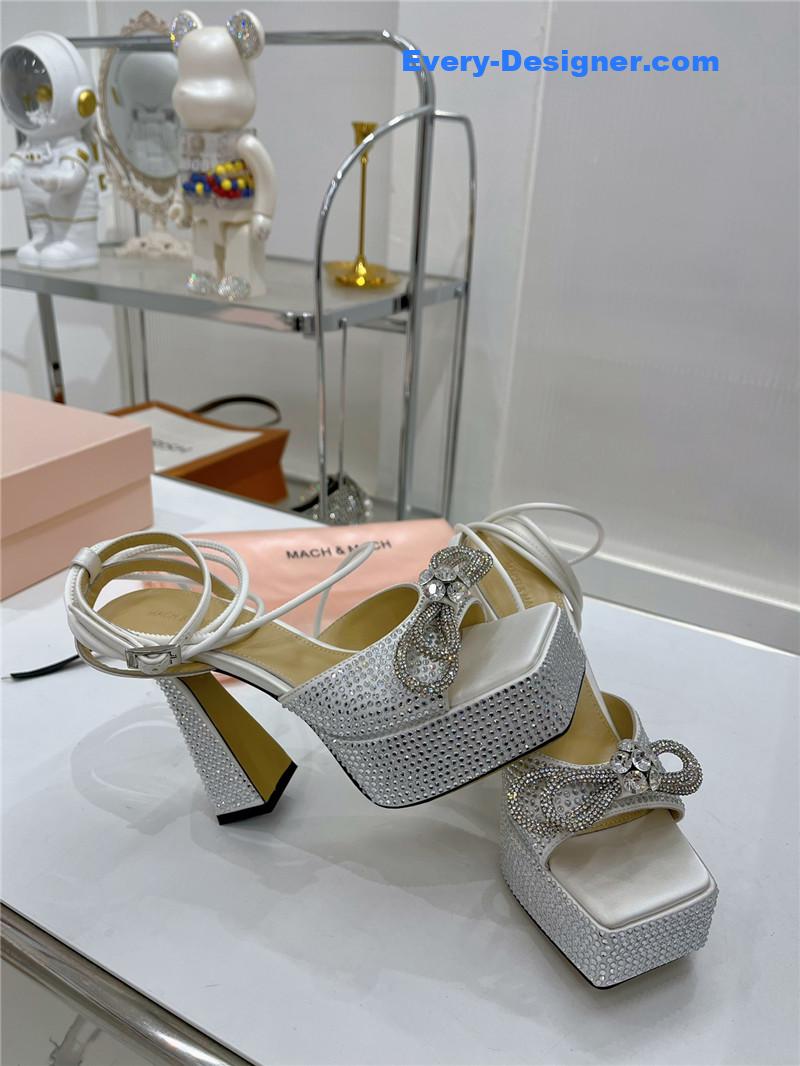 &   bow high-heeled sandals