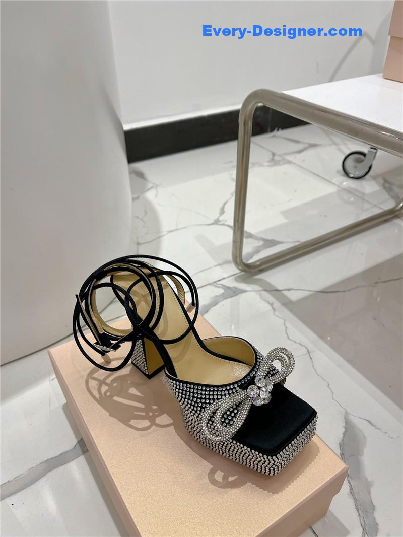 &   bow high-heeled sandals