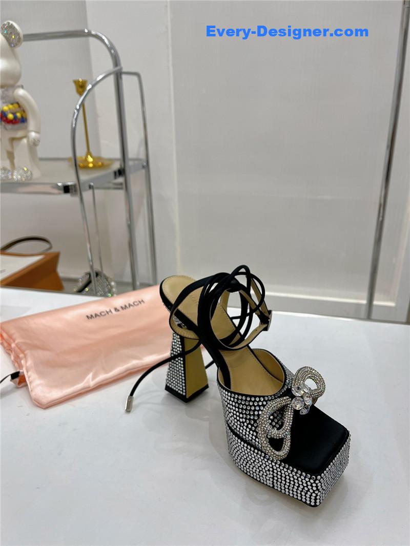 &   bow high-heeled sandals