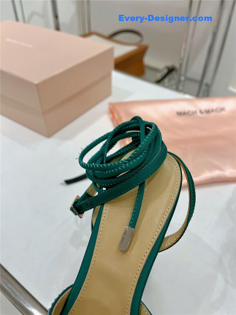 & bow high-heeled sandals