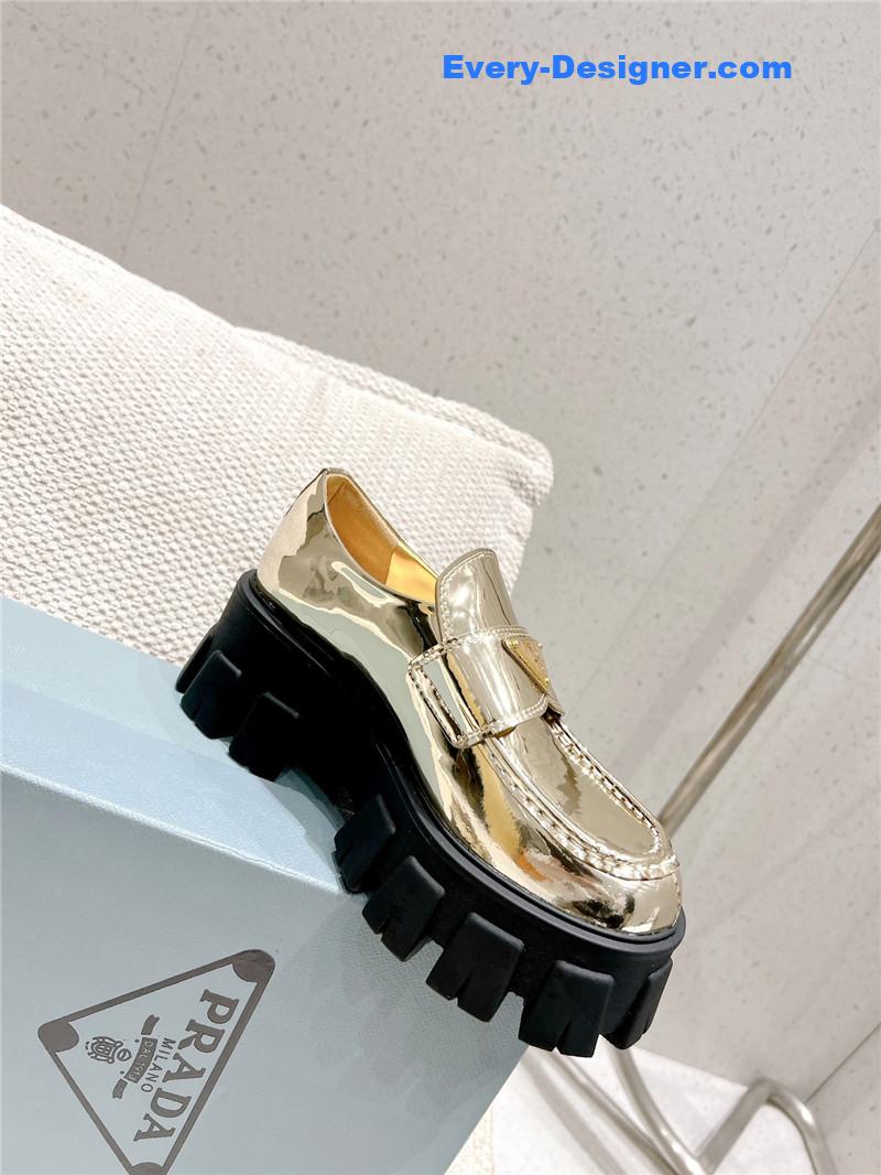 Pra*a patent leather loafers