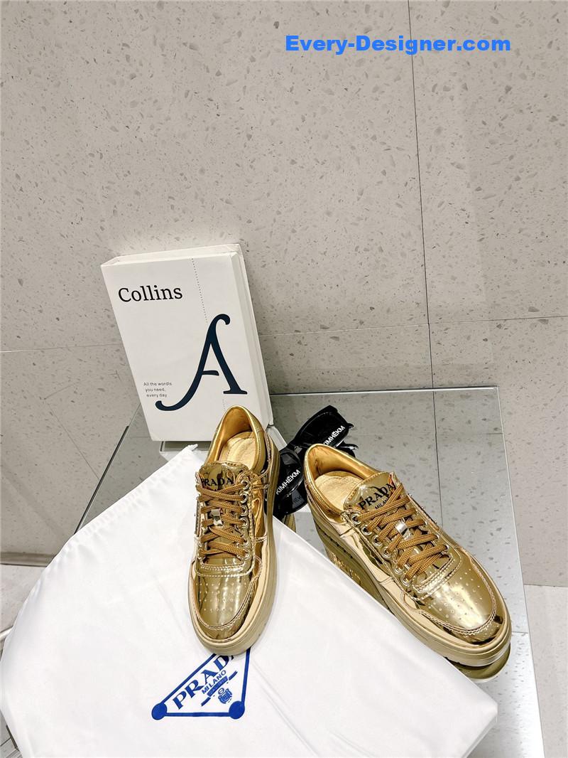 Pra*a leather sneakers