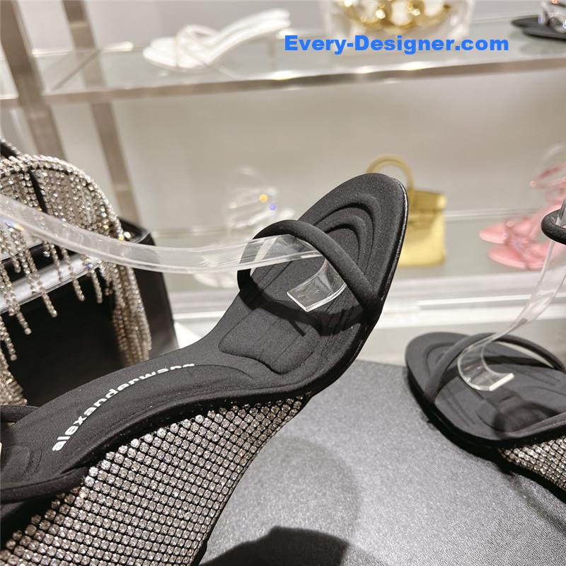 A1exa*der wang new rhinestone wedge high heels