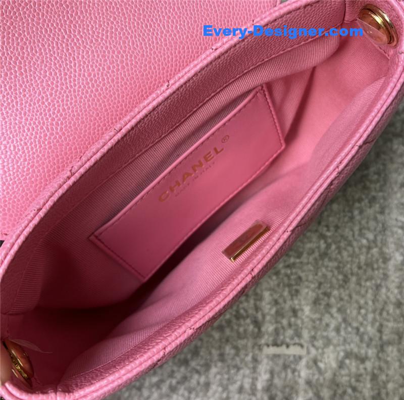 Ch**el pink saddle bag