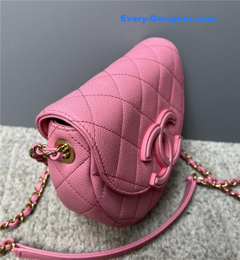 Ch**el pink saddle bag