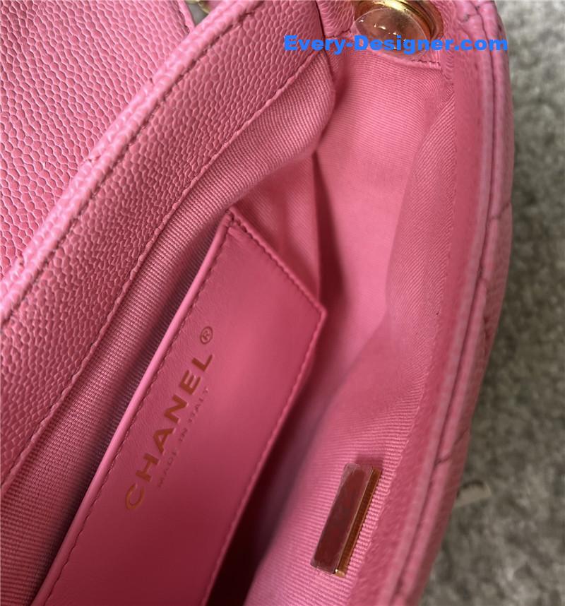 Ch**el pink saddle bag