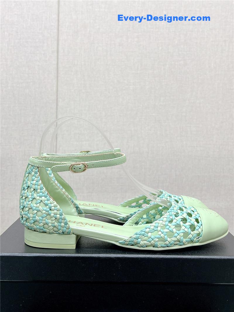 CC Mary Jane hollow woven sandals