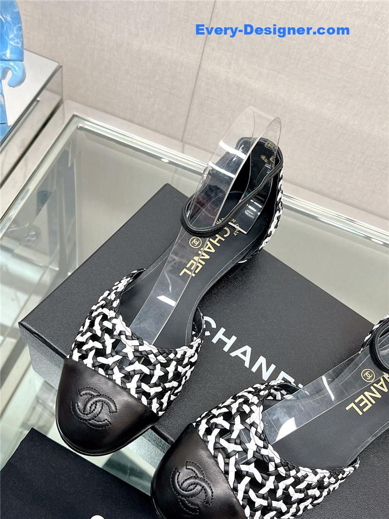 CC Mary Jane hollow woven sandals