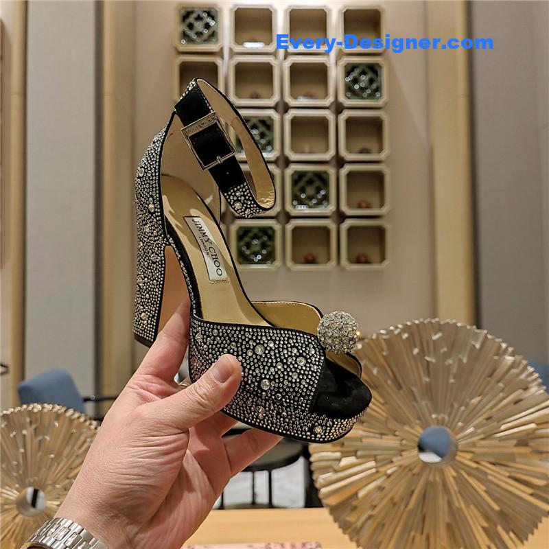 j1m*y ch00 high heel D1am0nd chain sandals