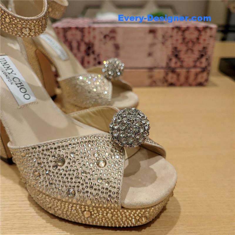 j1m*y ch00 high heel D1am0nd chain sandals