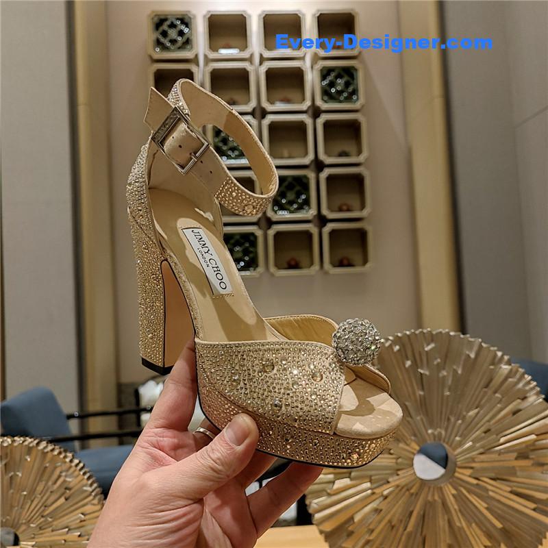 j1m*y ch00 high heel D1am0nd chain sandals