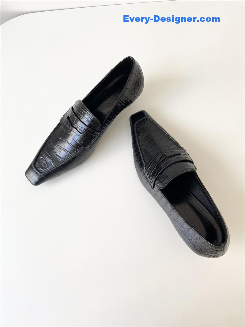 Ce1i*e vintage square toe metal heel mules