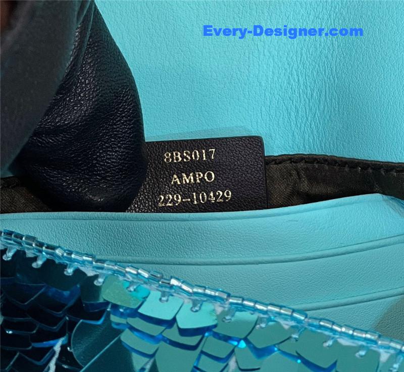 F**di sequins mini baguette bag