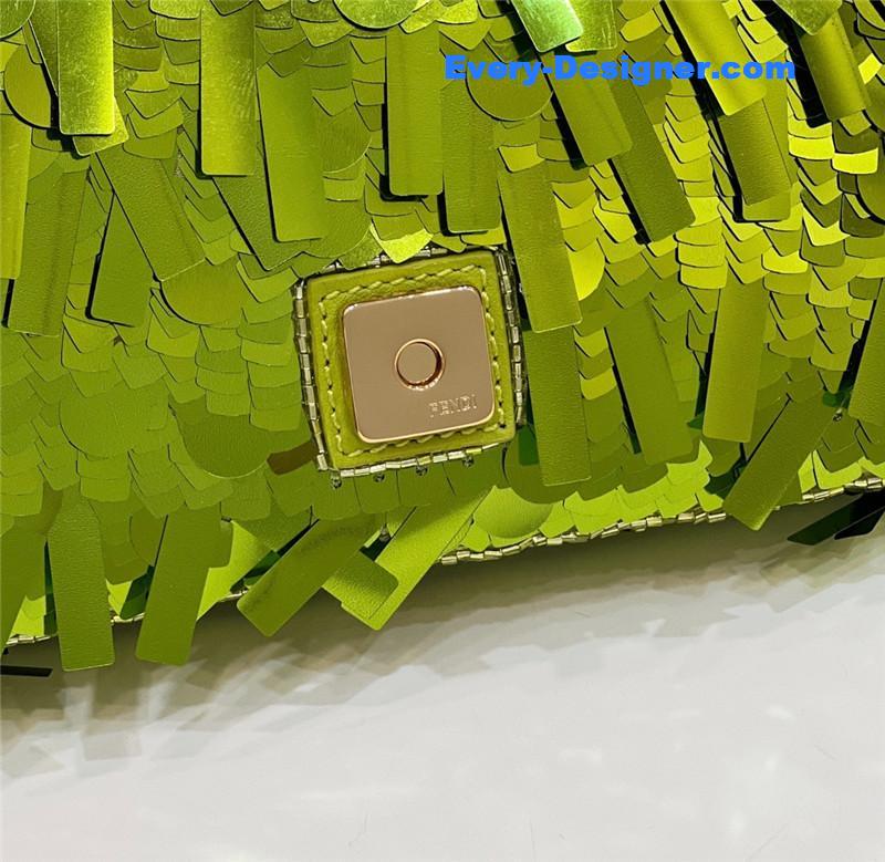 F**di sequins mini baguette bag