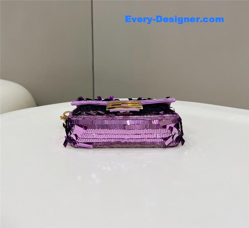 F**di sequins mini baguette bag