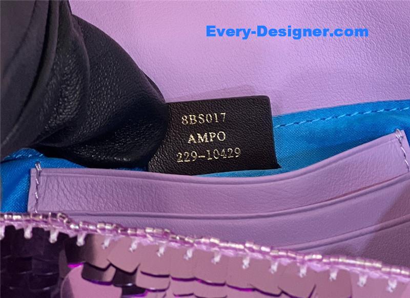 F**di sequins mini baguette bag