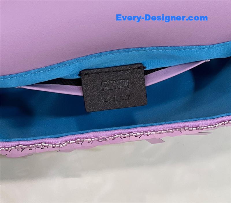 F**di sequins mini baguette bag