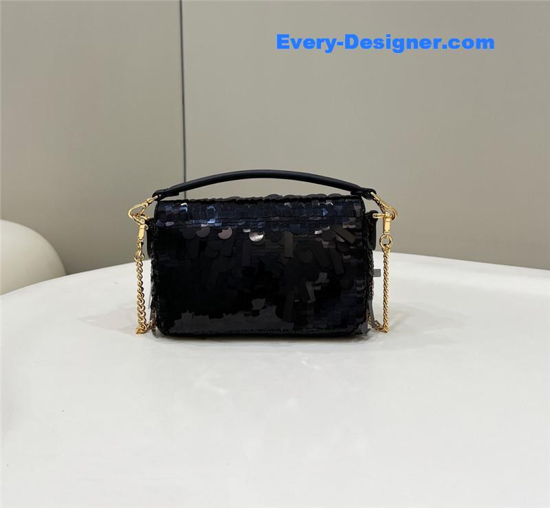 F**di sequins mini baguette bag