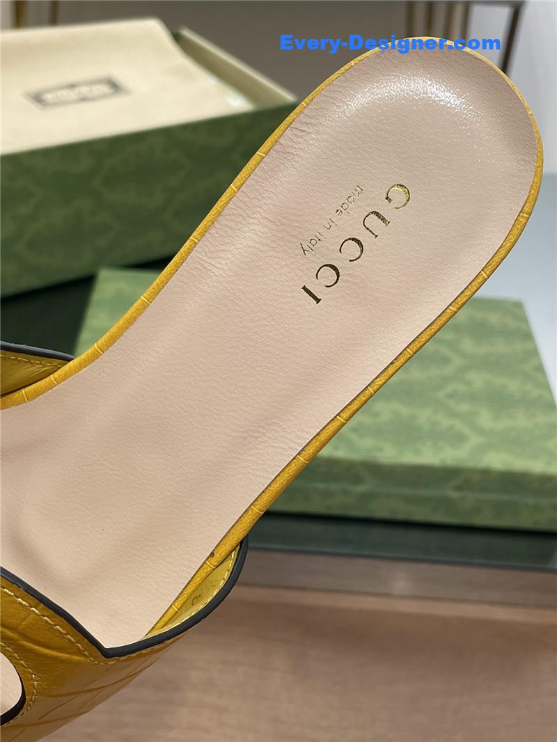 Gvc*1 logo gg cutout slippers