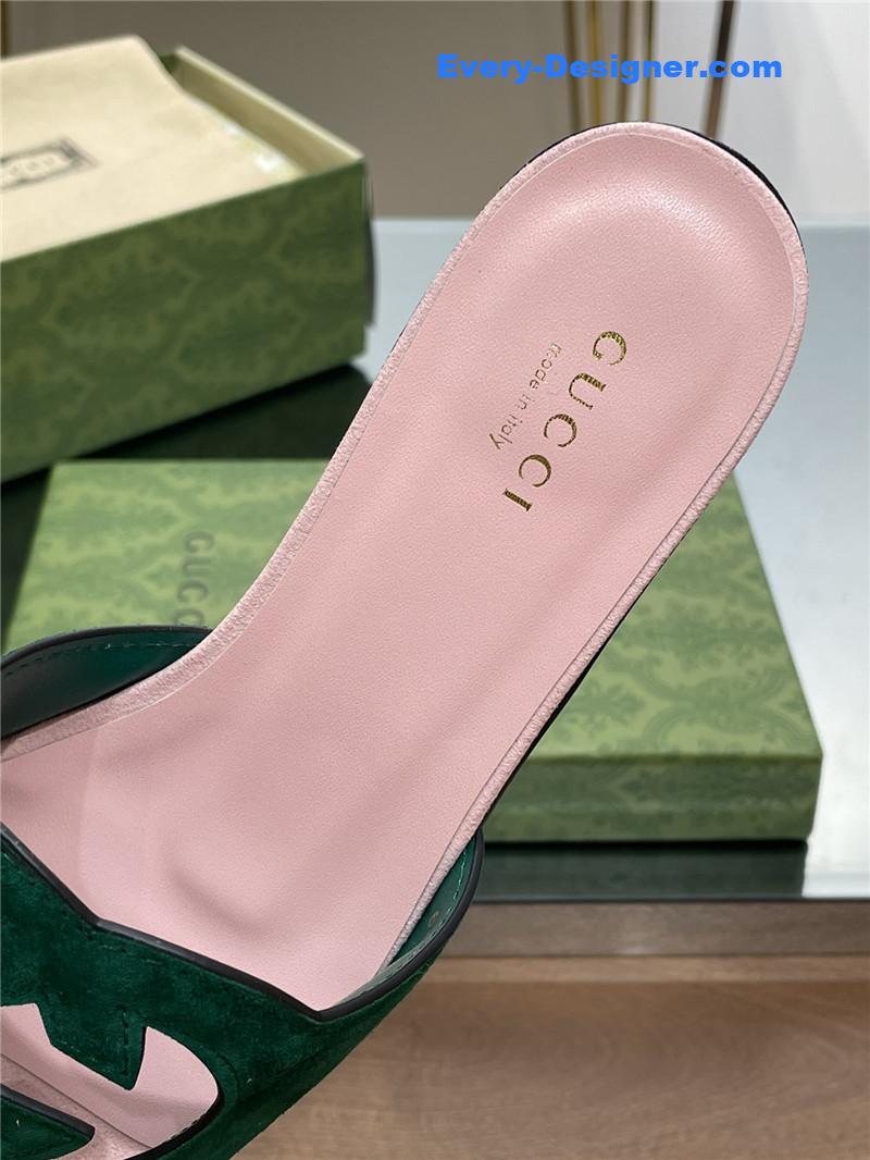 Gvc*1 logo gg cutout slippers