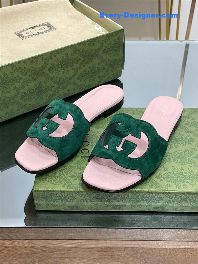 Gvc*1 logo gg cutout slippers
